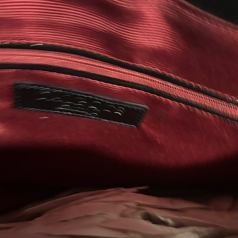 Talbots Leopard-Pattern Tote with Black Patent Tr… - image 2